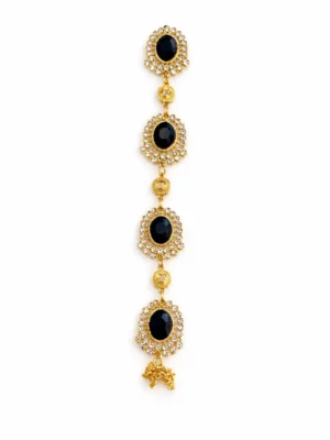 New Arrivals black & golden button chain