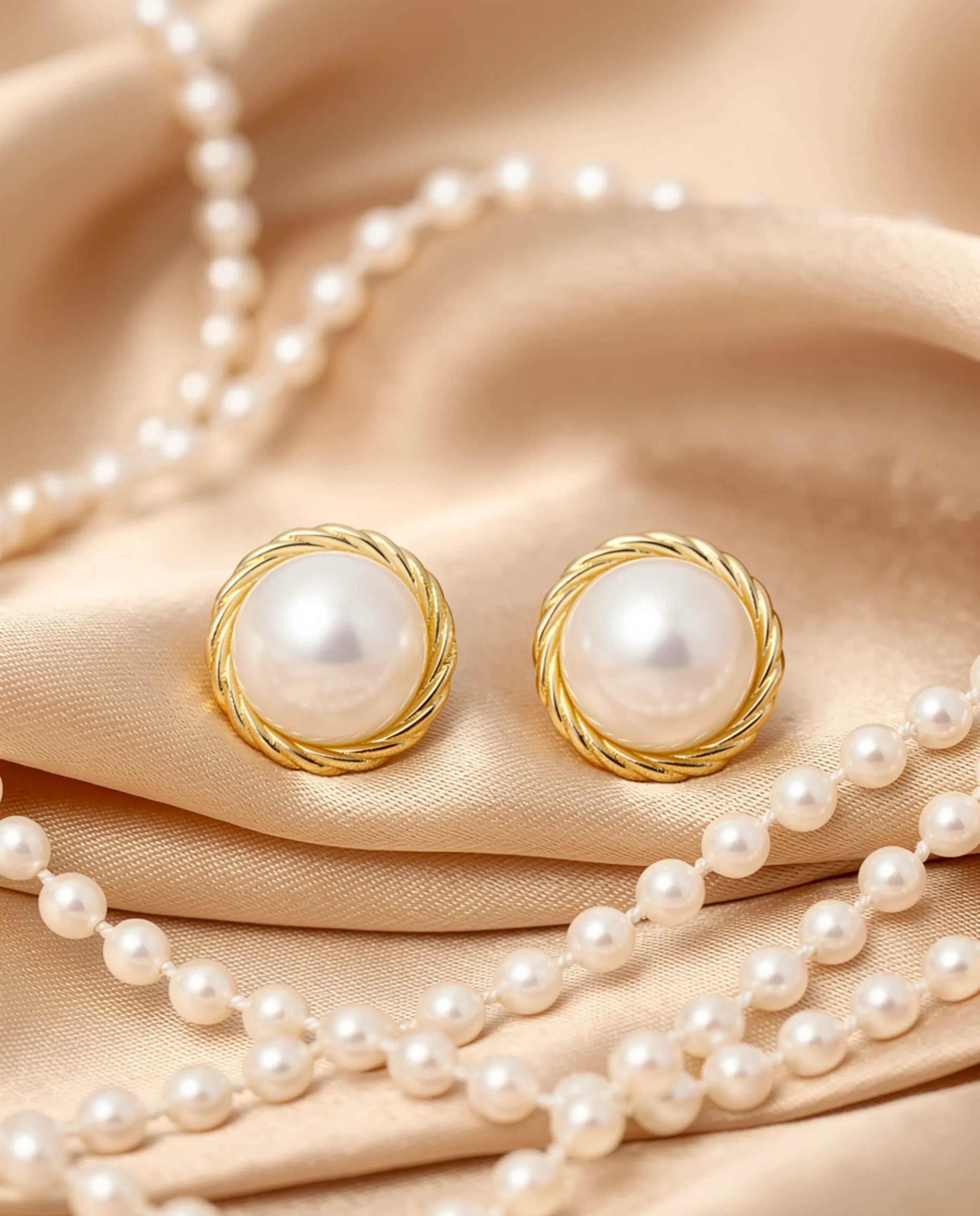 Korean pearl studs Korean pearl studs
